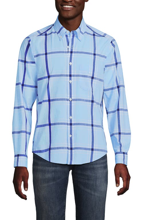 LANDS' END LANDS' END TRADITIONAL FIT ESSENTIAL LIGHTWEIGHT POPLIN SHIRT