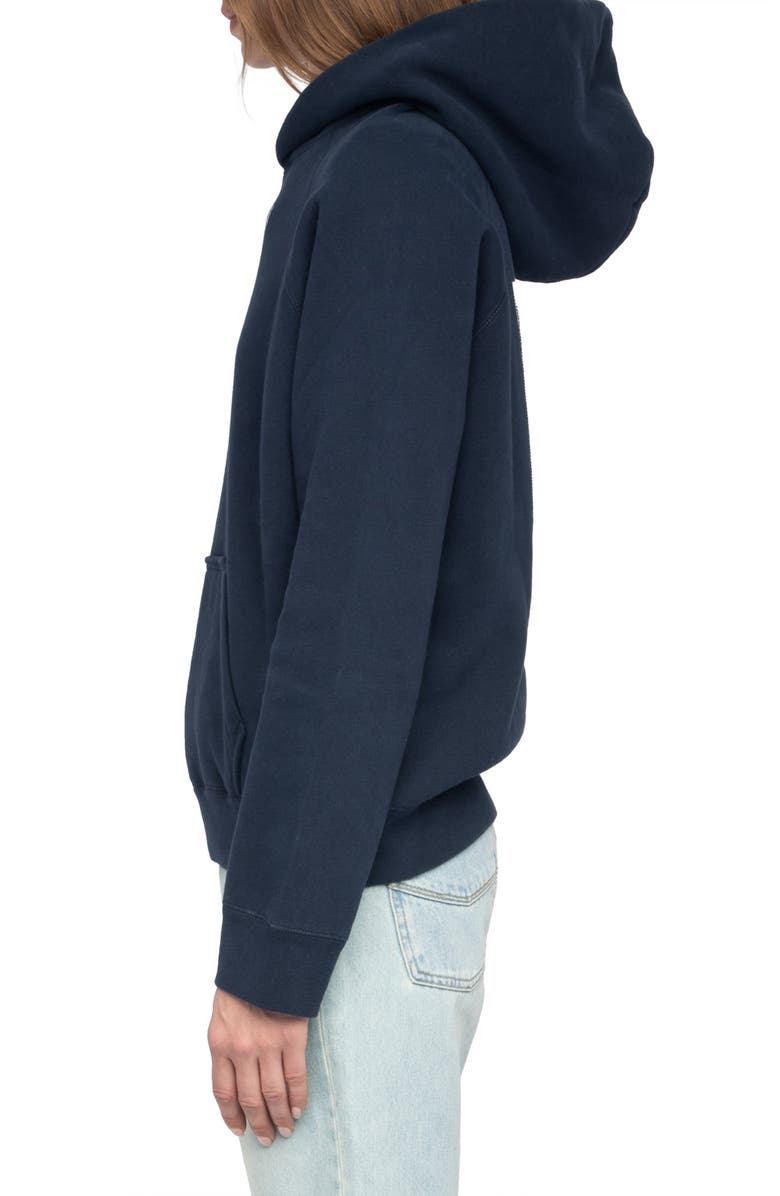 Zadig & Voltaire Georgy Photo Ride Strass Rhinestone Hoodie, Alternate, color,