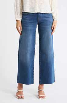Lucky Brand Sweet Raw Hem Wide Leg Jeans