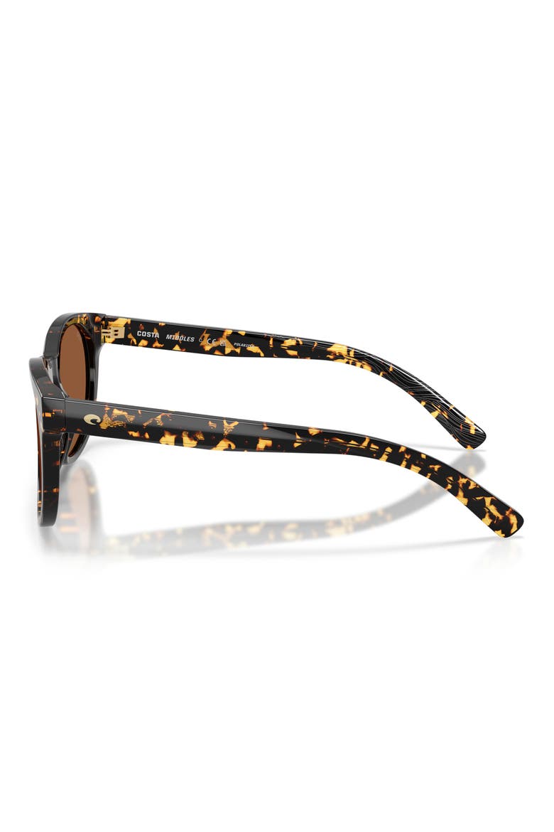 Middles 51mm Gradient Polarized Round Sunglasses, Alternate, color, TORTOISE / COPPER