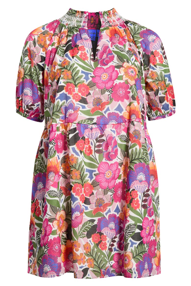 Rendal Floral Jesse Babydoll Dress, Alternate, color, FLORAL-MULTI
