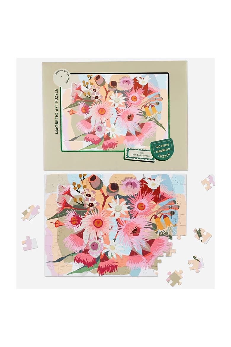 Flowering Gum, 100 Piece Magnetic Art Puzzle, 11.4 x 8.3 Inches, Alternate, color, Multicolored