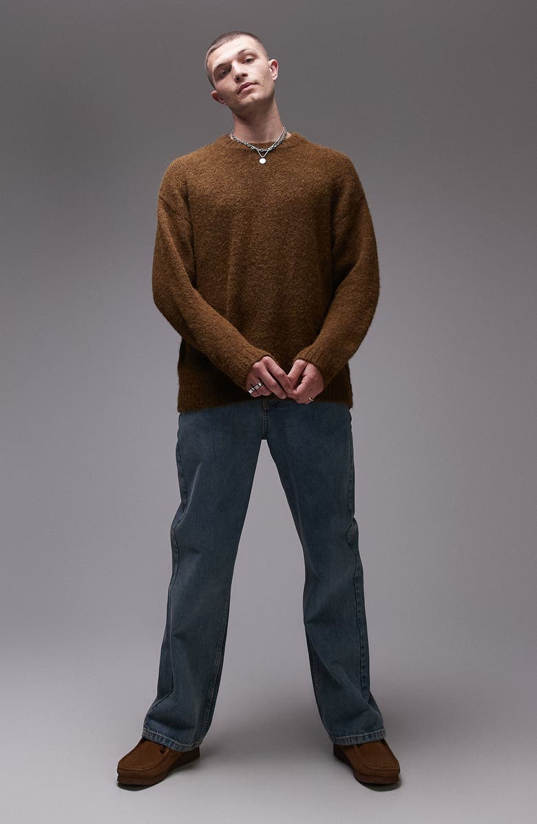 Topman Relaxed Fit Sweater, Alternate, color, 