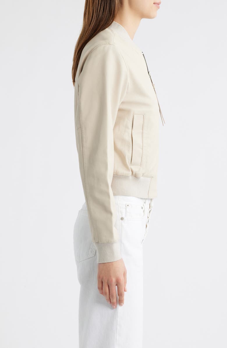 AllSaints Orten Leather Bomber Jacket, Alternate, color,