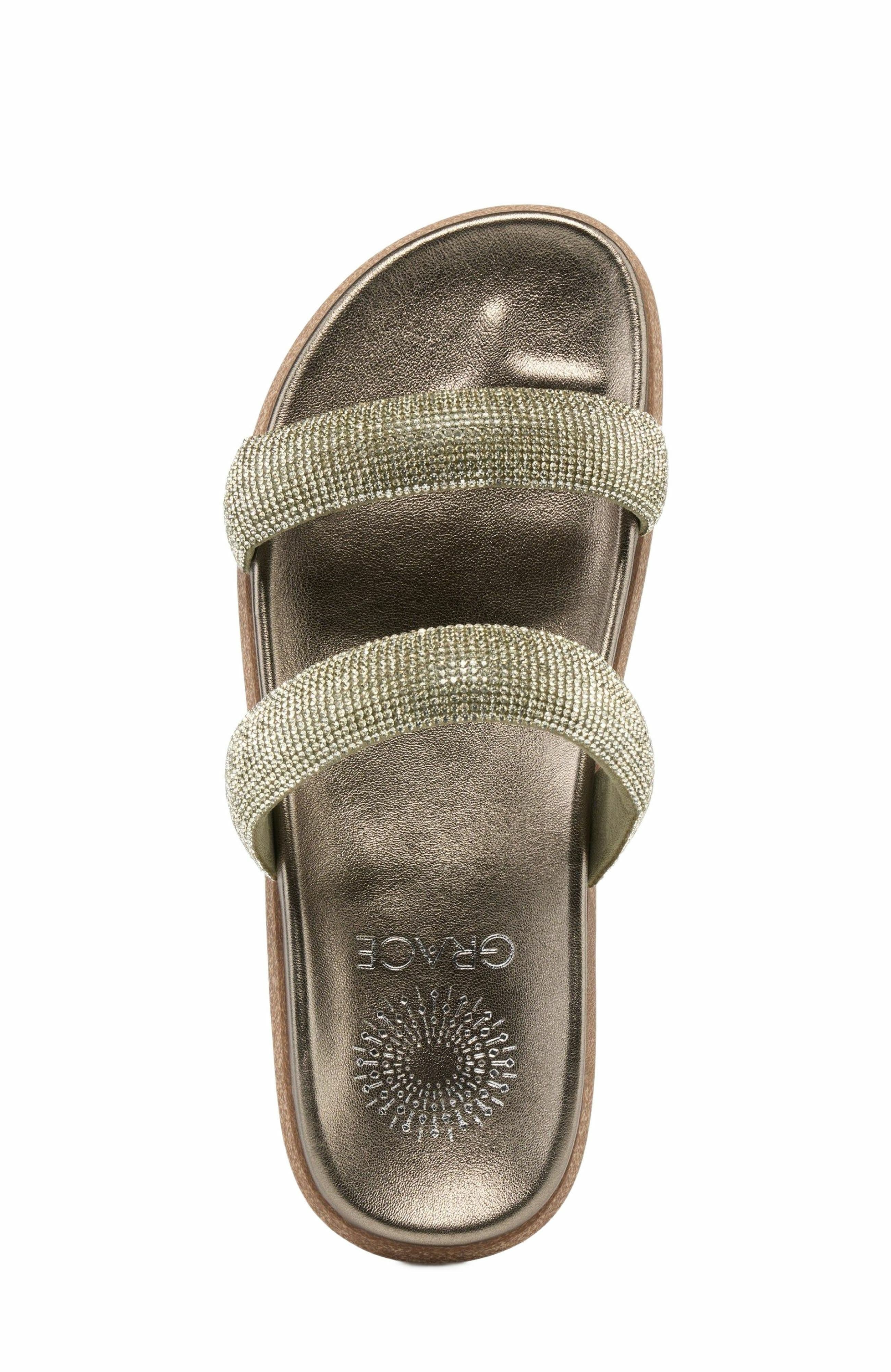 Cannes Sandal, Alternate, color, KHAKI CRYSTAL