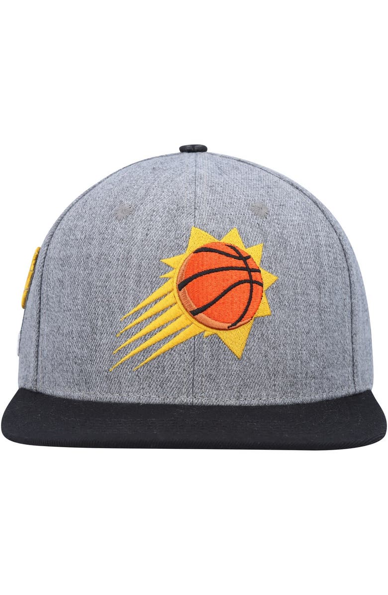 PRO STANDARD Men's Pro Standard Gray/Black Phoenix Suns Classic Logo Two-Tone Snapback Hat, Alternate, color, Gray