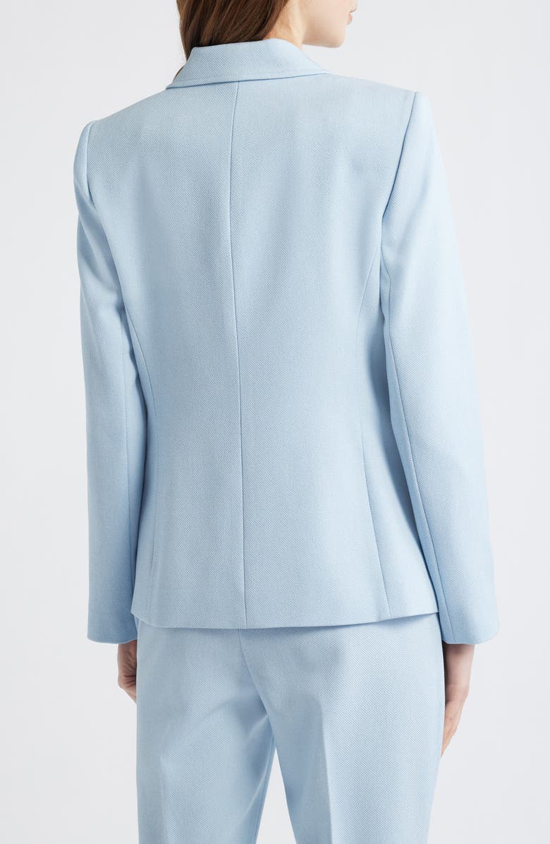 Tahari ASL One-Button Blazer, Alternate, color, Ice Blue