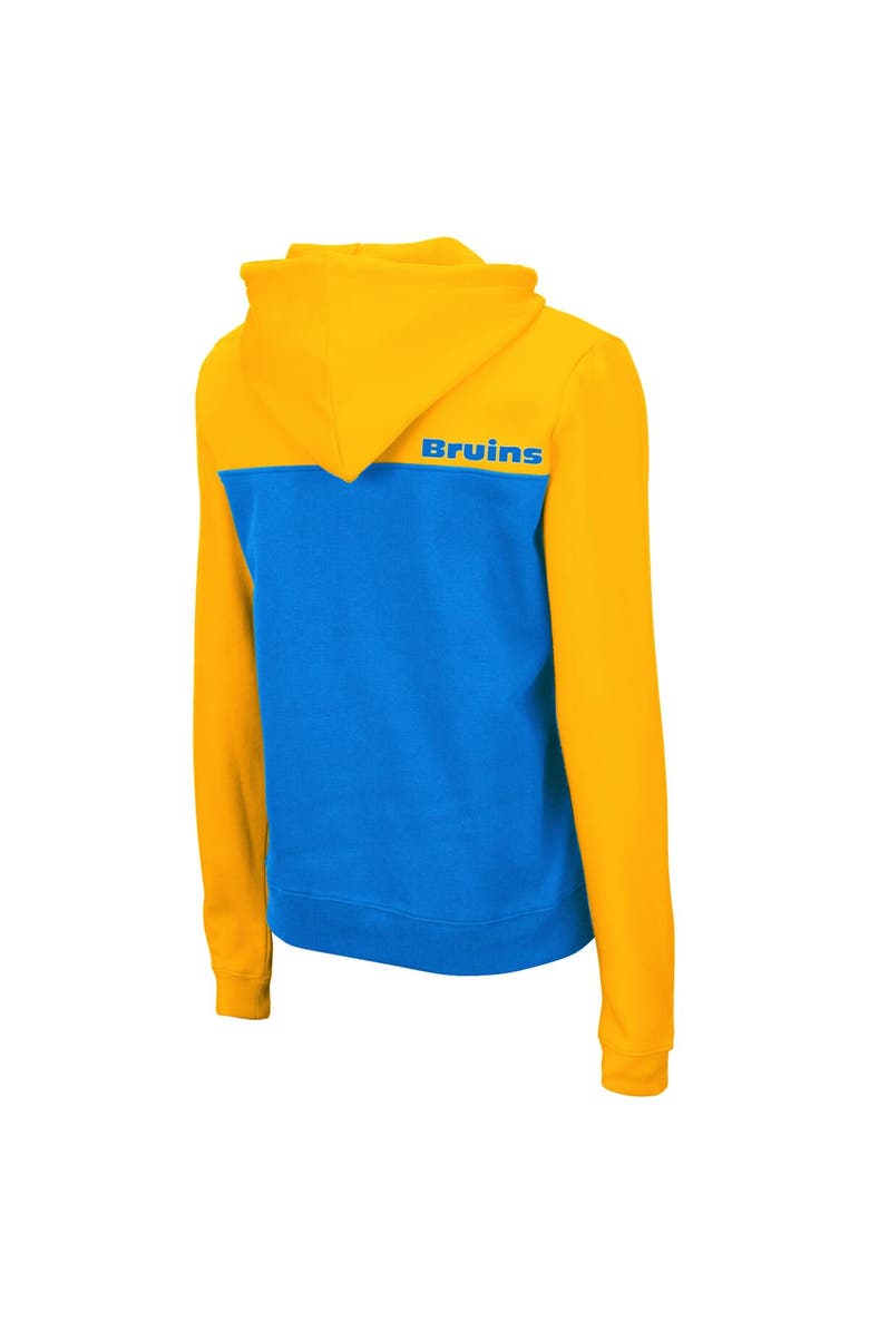 COLOSSEUM Women's Colosseum Gold/Blue UCLA Bruins Aidan Lightweight Half-Zip Hoodie, Alternate, color, Gold