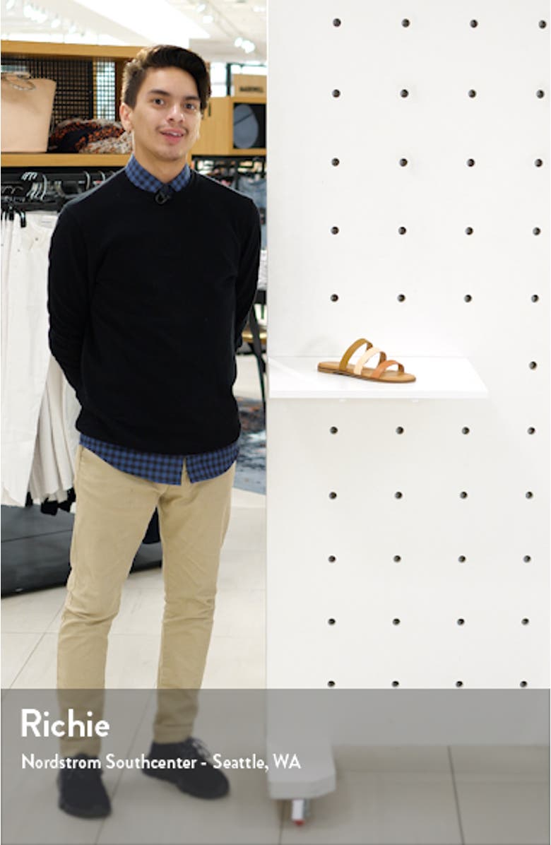 The Ilana Colorblock Slide Sandal, sales video thumbnail