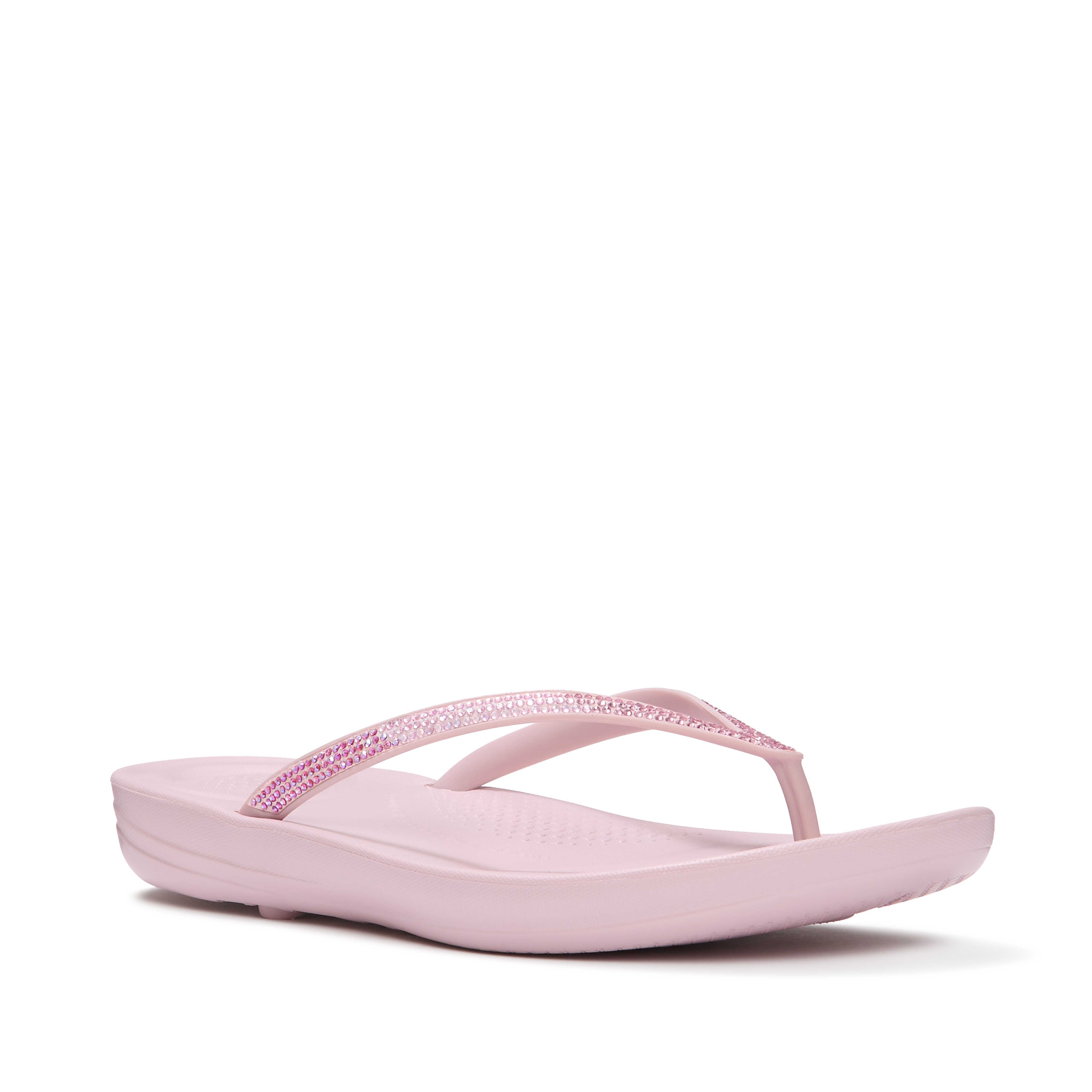 Iqushion Ombre Sparkle Flip-Flops, Main, color, Dusk Lilac
