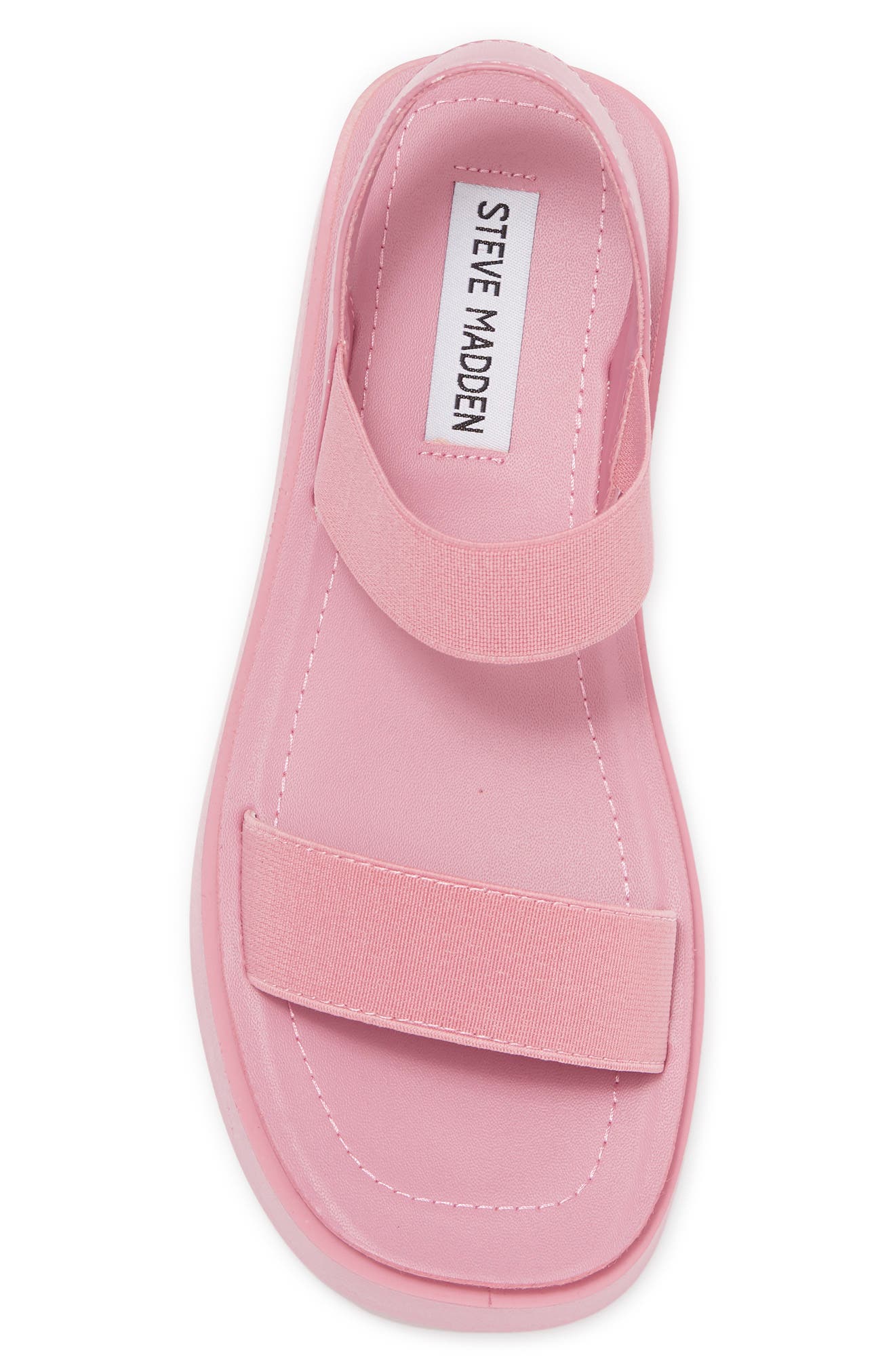Janice Platform Wedge Sandal, Alternate, color, PINK PU/ ELASTIC