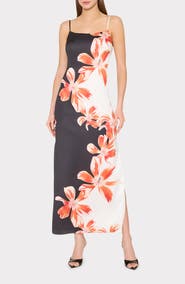 Milly Lily Floral Print Slipdress