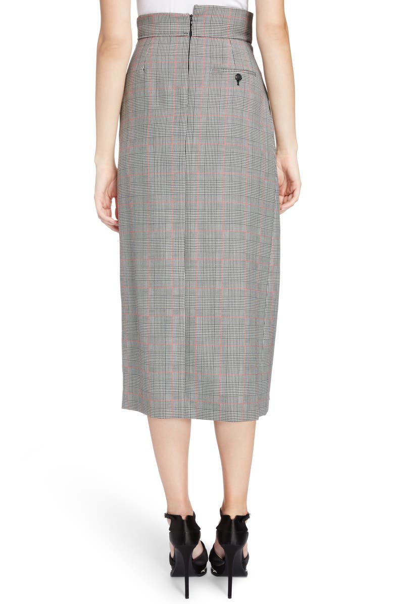 McQueen Alexander McQueen Prince of Wales Check Midi Skirt, Alternate, color,