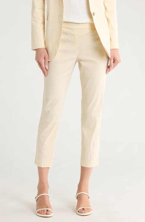 Treeca Linen Blend Pull-On Pants