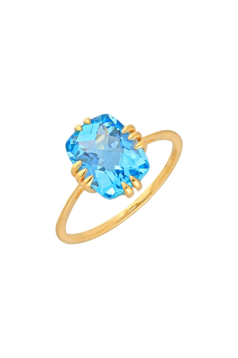 Swiss Blue Topaz Ring, Main, color, BLUE