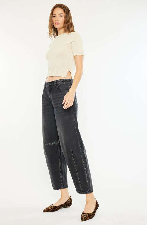 Kancan Luz High Rise Horseshoe Jeans In Black