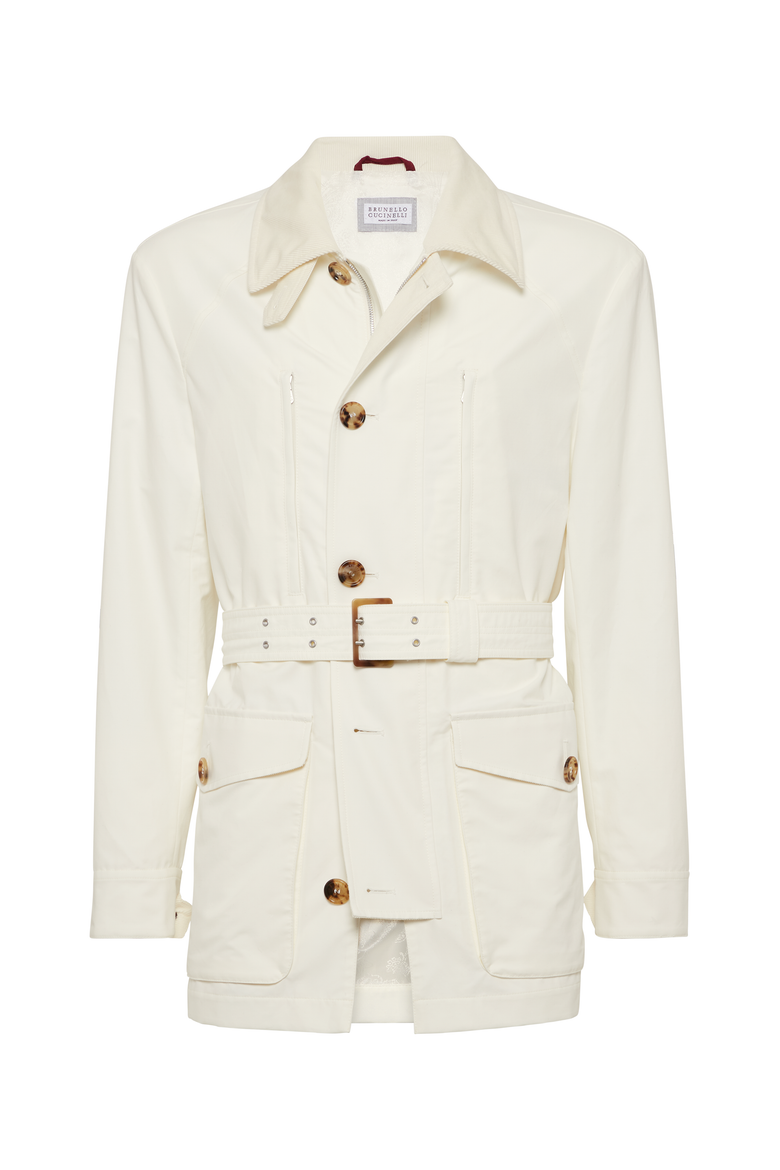 Water-resistant parka, Main, color, Off-White
