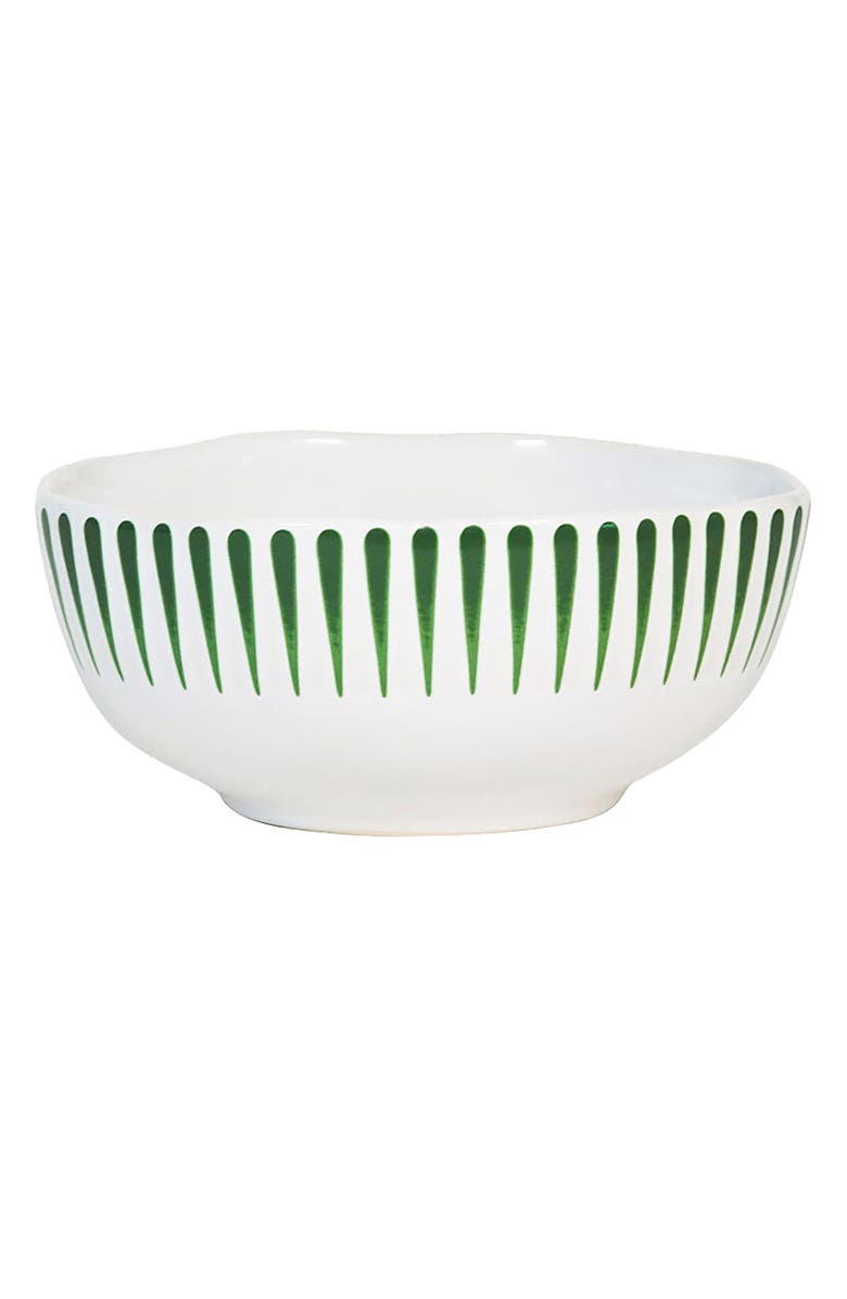 Juliska Sitio Stripe Cereal Bowl, Main, color, Basil