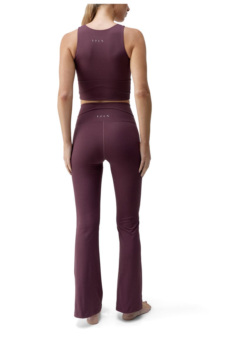 Born Living Yoga Saori Medium Support Performance Sport Top, Alternate, color, Dark Cherry