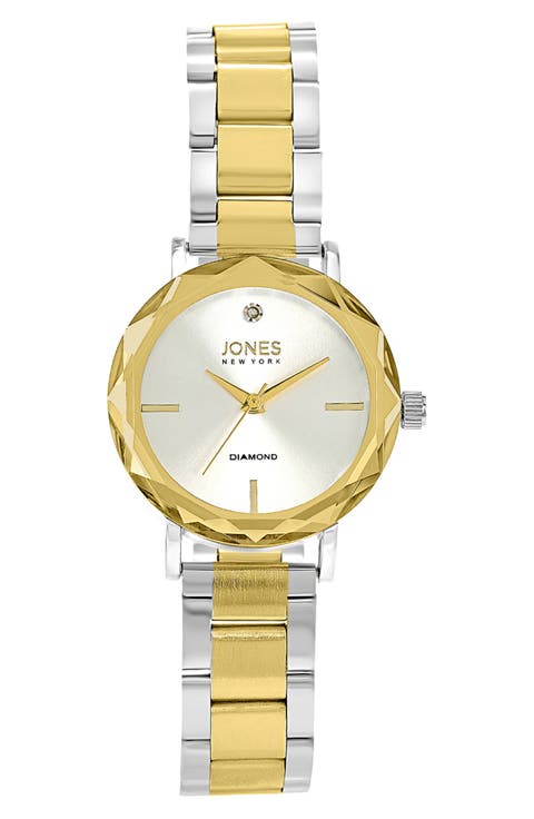 Diamond Two-Tone Bracelet Watch, 30mm