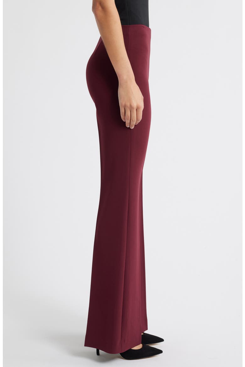 'Demitria - Admiral Crepe' Flare Leg Pants, Alternate, color, GRENACHE