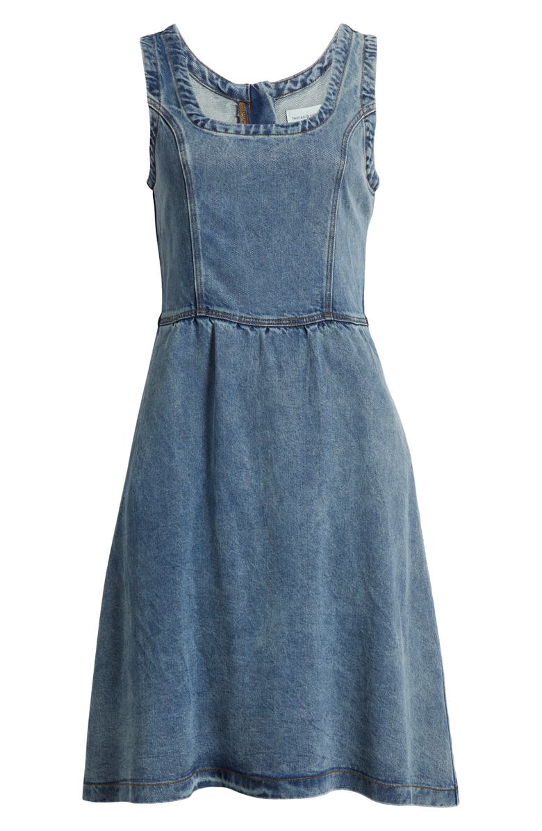 Thread & Supply Monie Fit & Flare Denim Dress, Alternate, color, Grace Wash