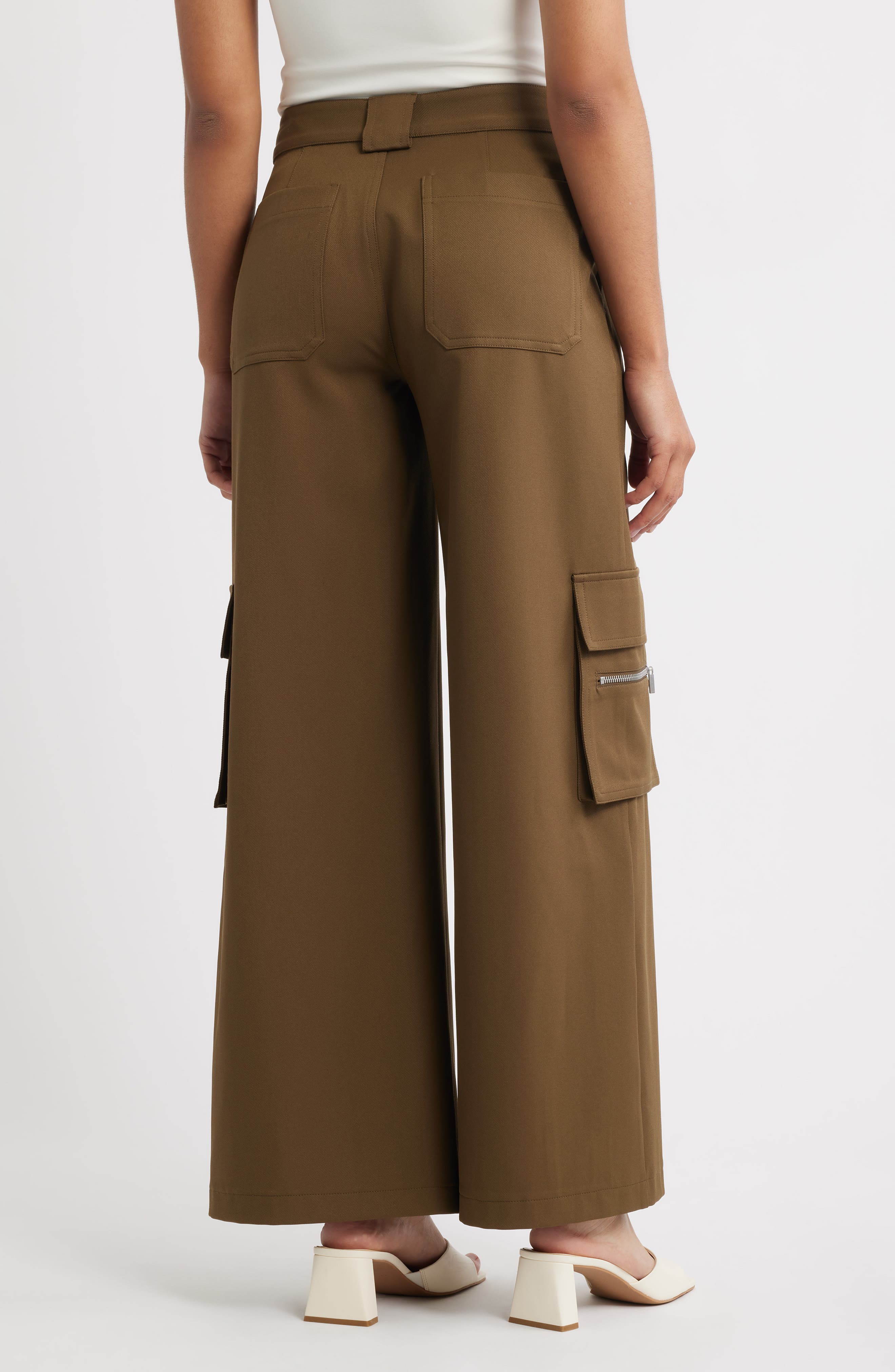 Wide Leg Cargo Pants - image 4