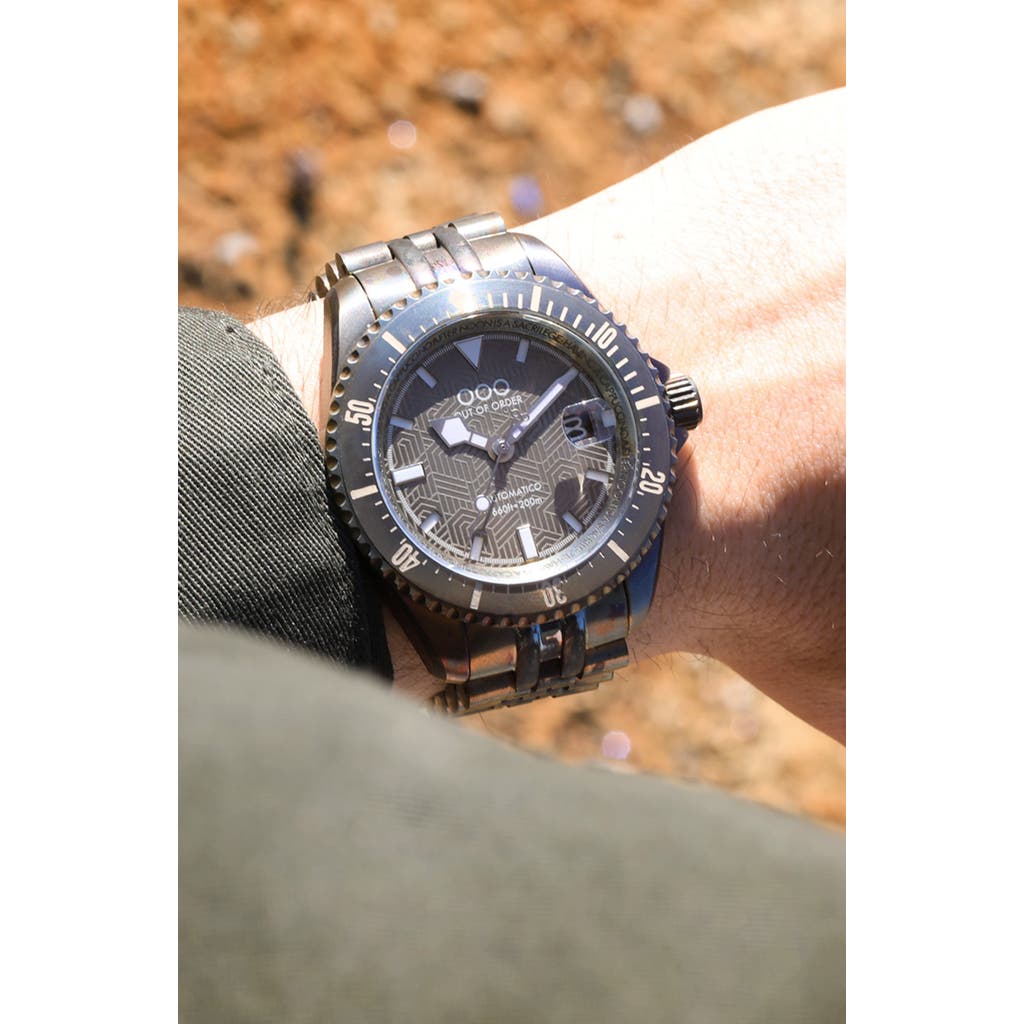 OUT OF ORDER Diverissimo Azteco Automatic Bracelet Watch, 42mm in Azteco Sand  product