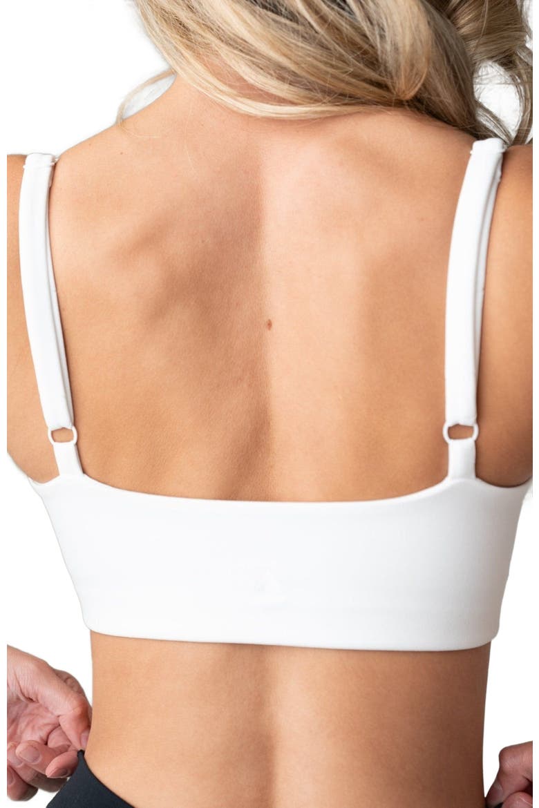 Cloud II Scoop Bra, Alternate, color, SNOW