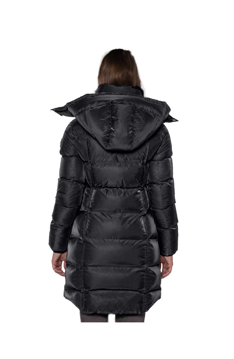 Woodpecker Women's Penguin Long Length Quilted Coat, Alternate, color, Black Diamond