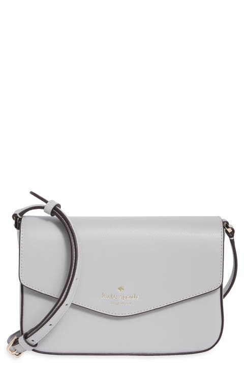 envelope flap leather crossbody bag