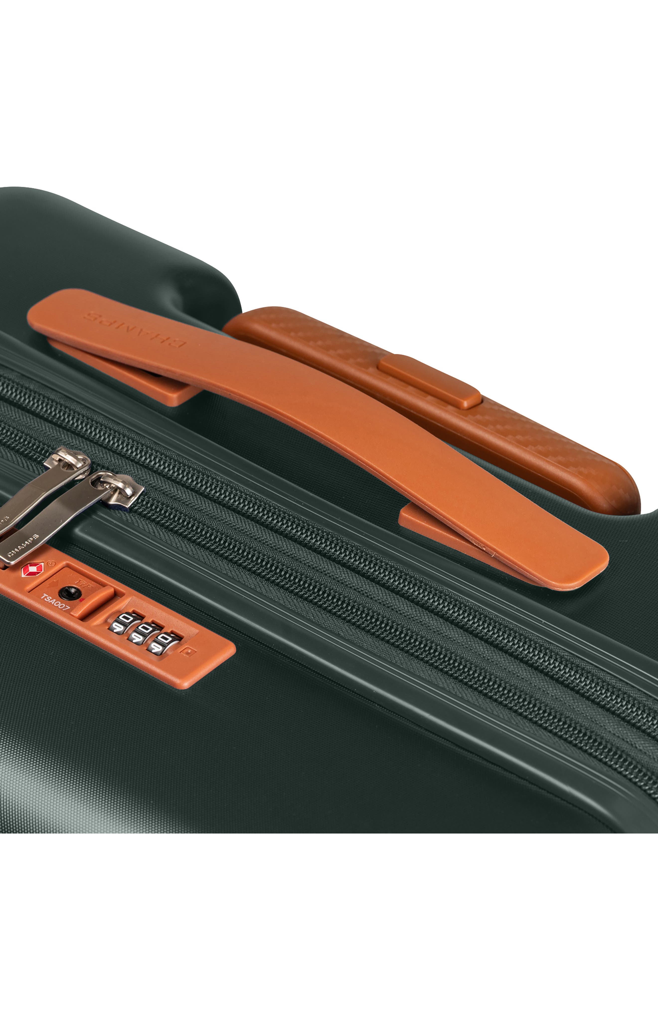 CHAMPS Vintage II 26.5-Inch Hardside Spinner Luggage, Alternate, color, Green