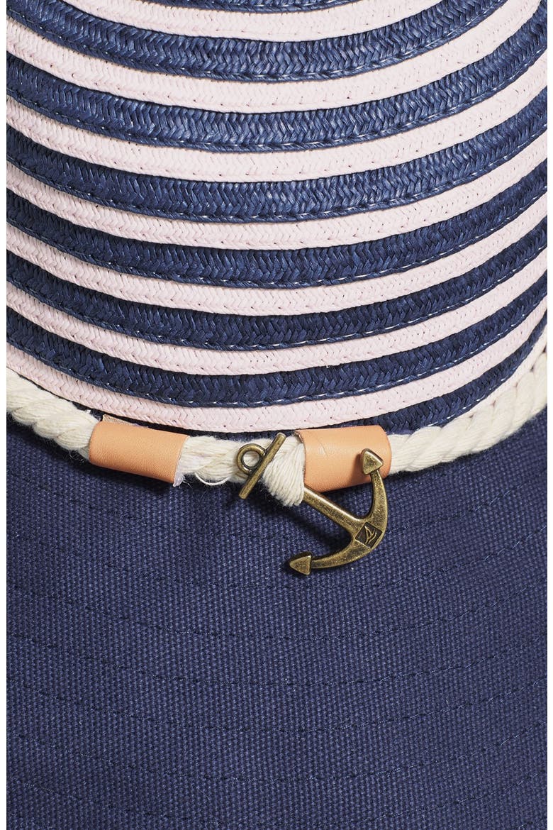 Sperry Top-Sider® Stripe Floppy Hat, Alternate, color, BRIGHT NAVY BLUE