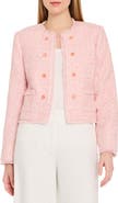 Tahari ASL Metallic Bouclé Crop Jacket