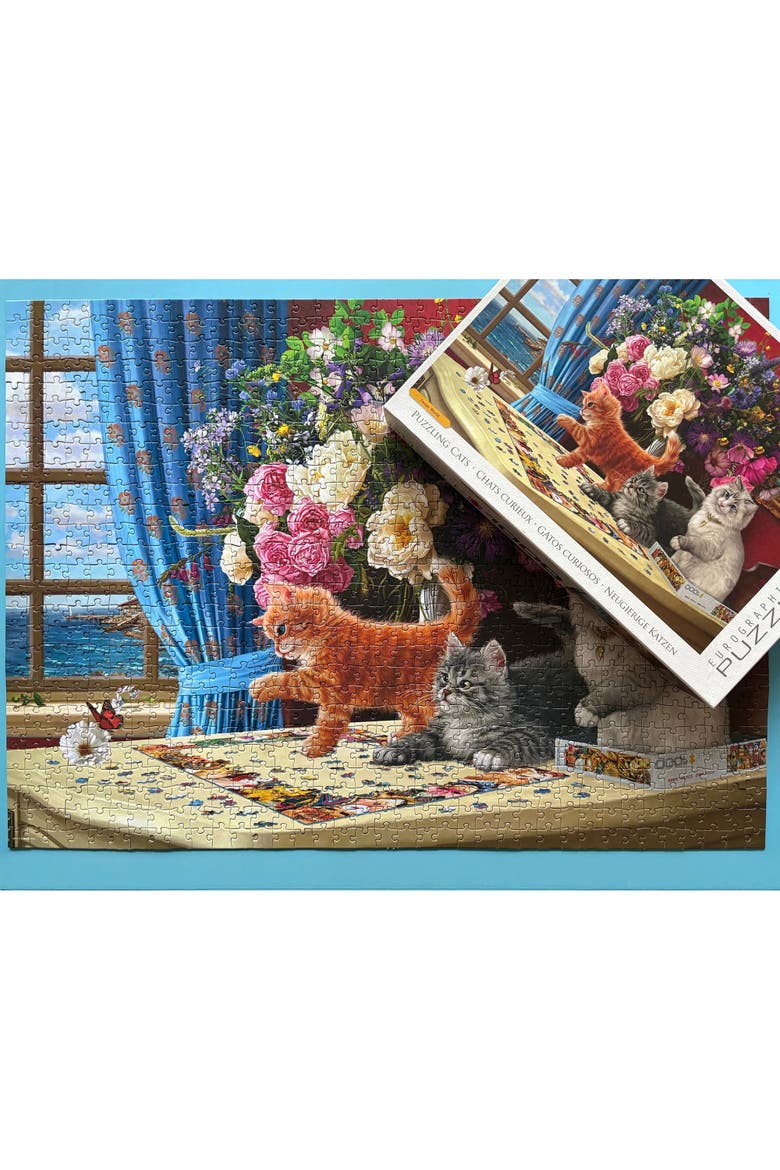 Puzzling Cats 1000 Piece Puzzle, Alternate, color, Multicolored
