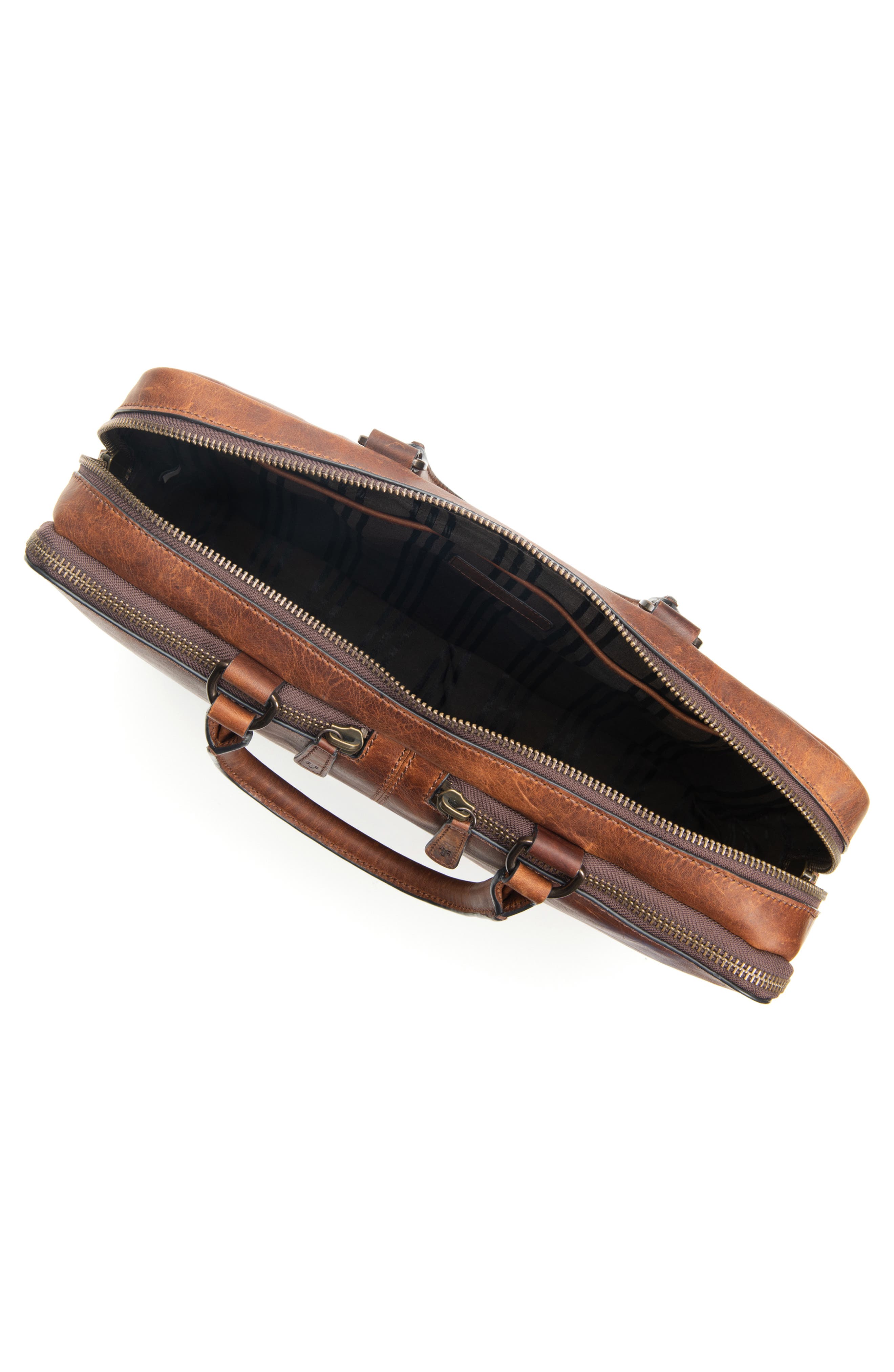 Logan Leather Briefcase, Alternate, color, COGNAC