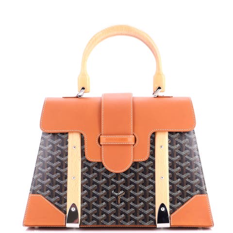 Saigon Top Handle Bag Coated Canvas with Leather MM