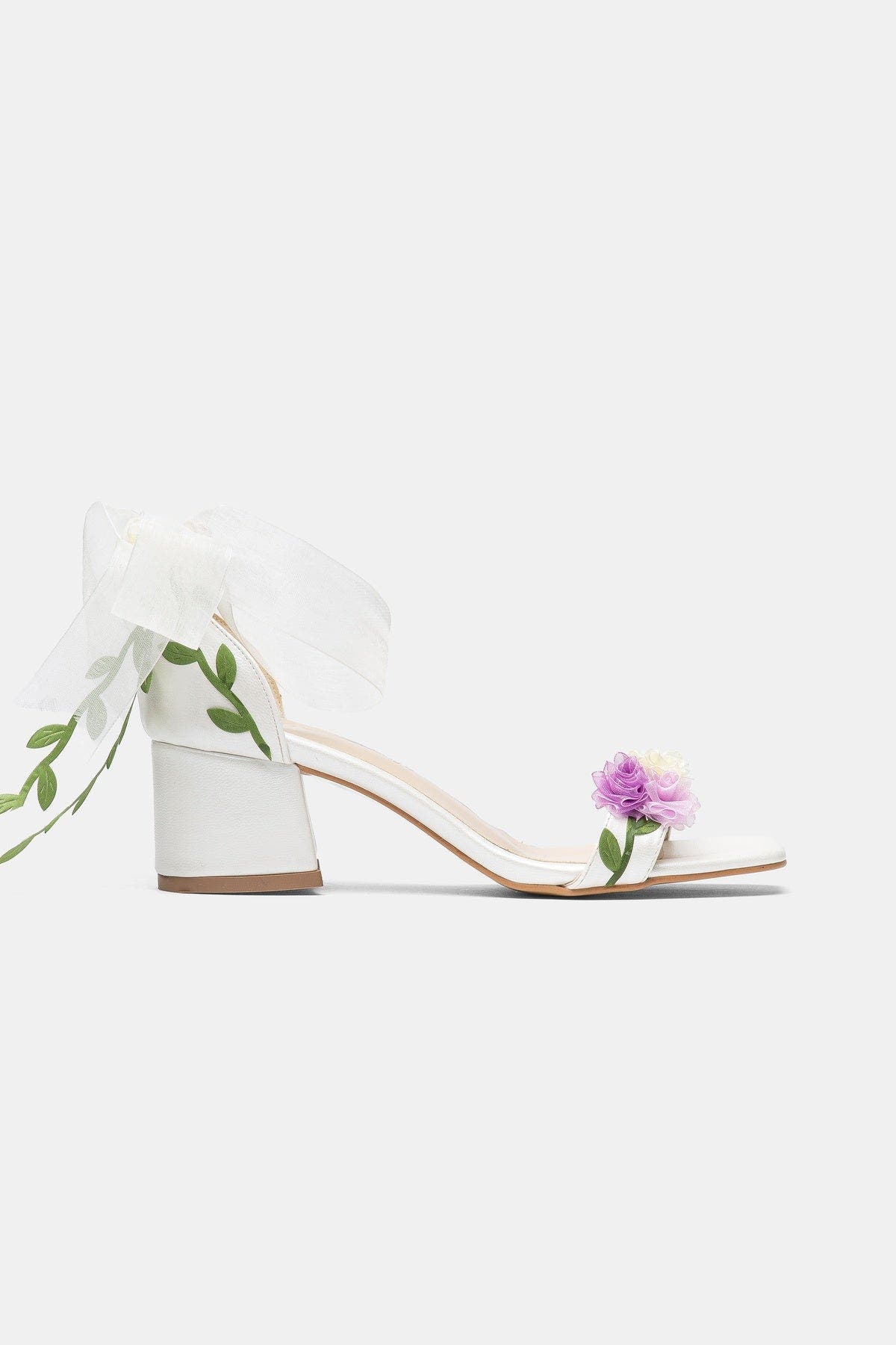 Lilia Floral Bridal Sandal, Alternate, color, Ivory