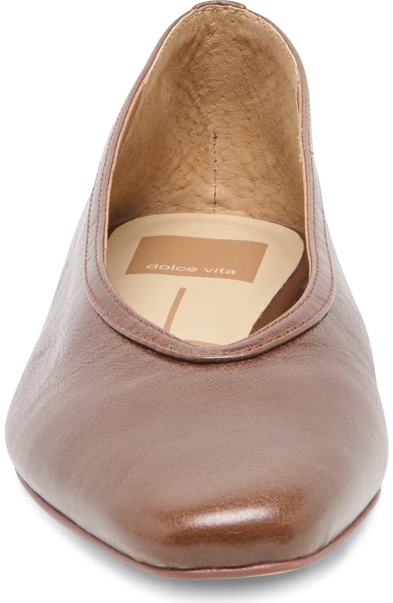 Dolce Vita Caret Flat, Alternate, color, Russet Leather