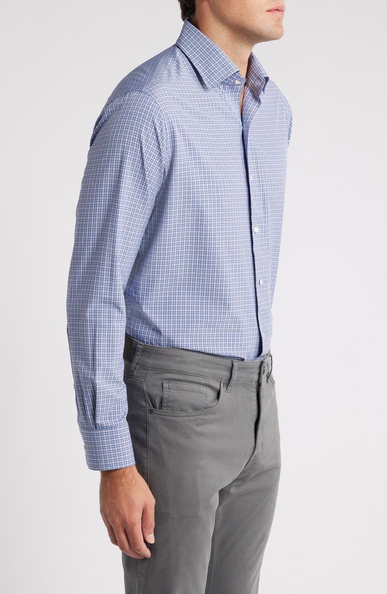 Peter Millar Wicklow Microcheck Performance Button-Up Shirt, Alternate, color, 