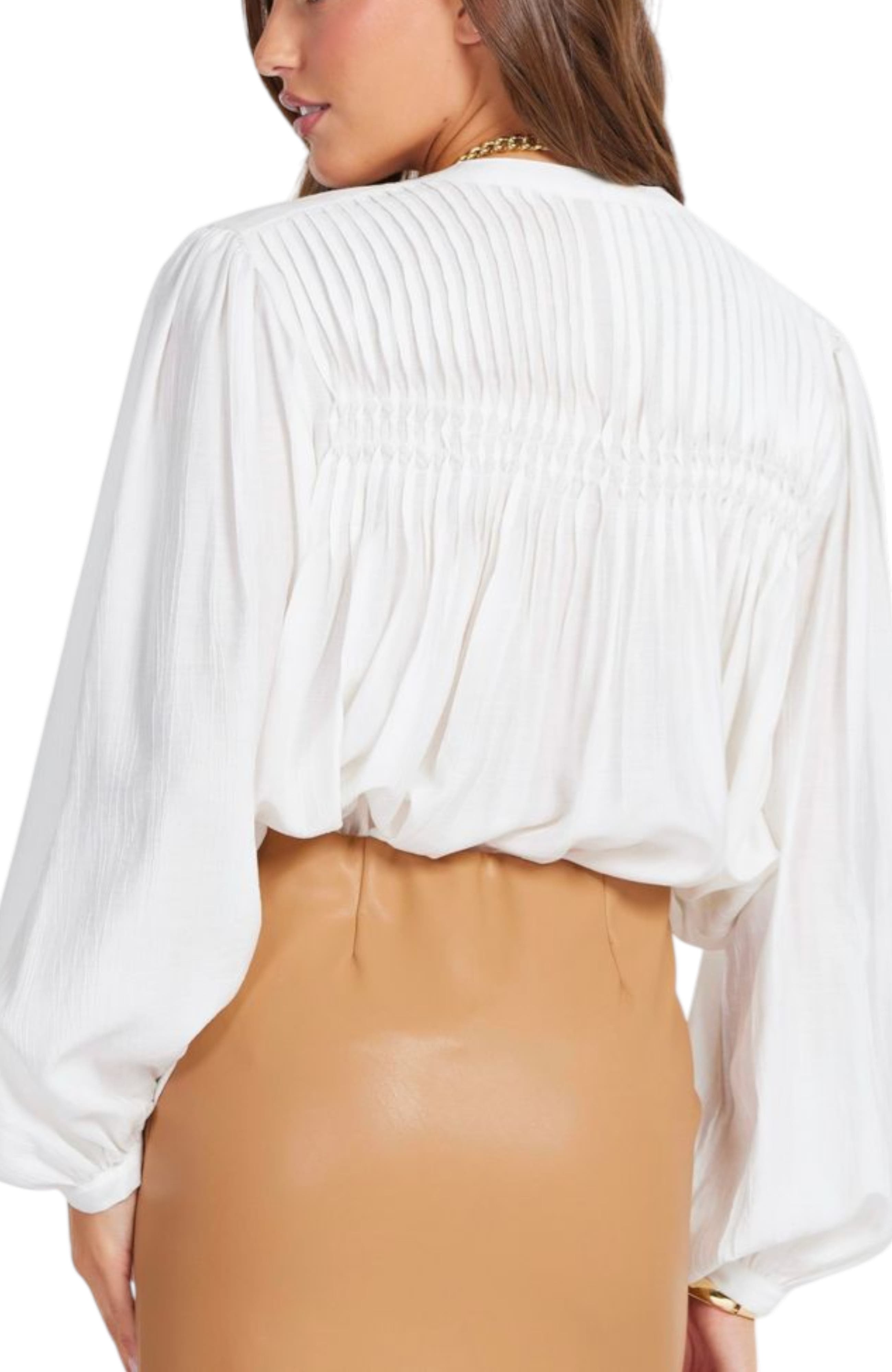 Pintuck Detail Blouse - image 2