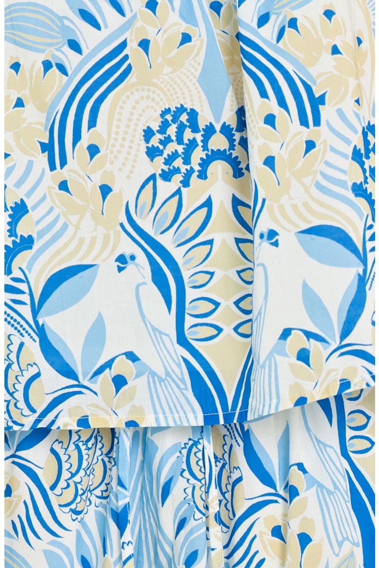 Print 2-Piece Camisole & Shorts Set, Alternate, color, WHITE BLUE