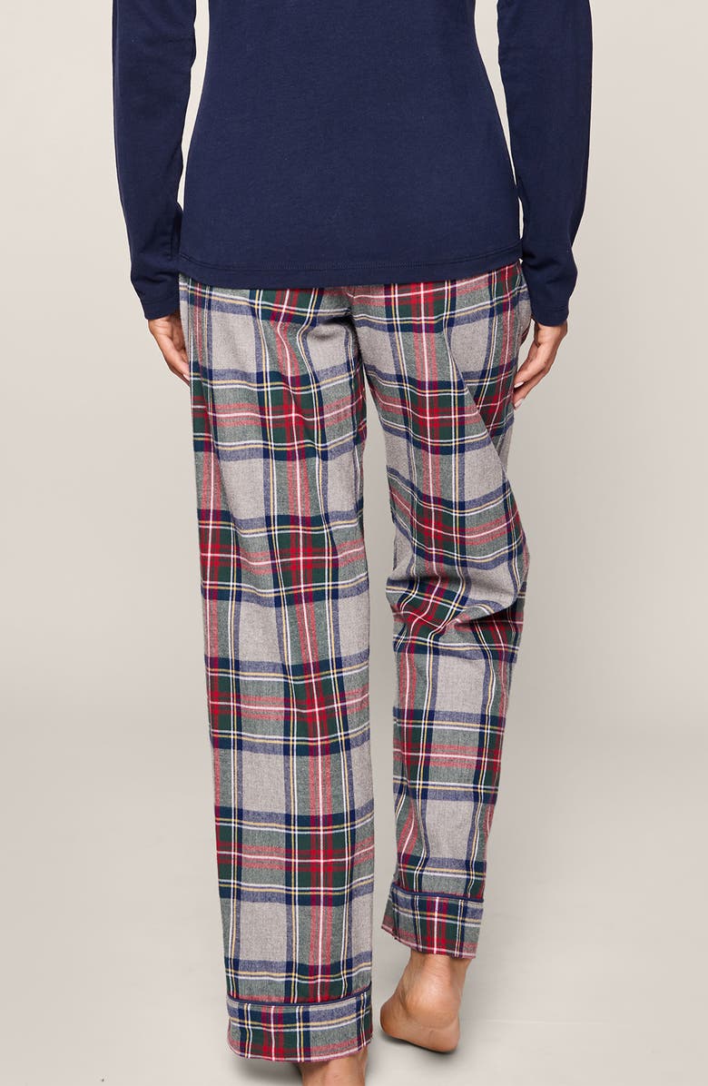 Petite Plume Westminster Tartan Cotton Pajama Pants, Alternate, color, 