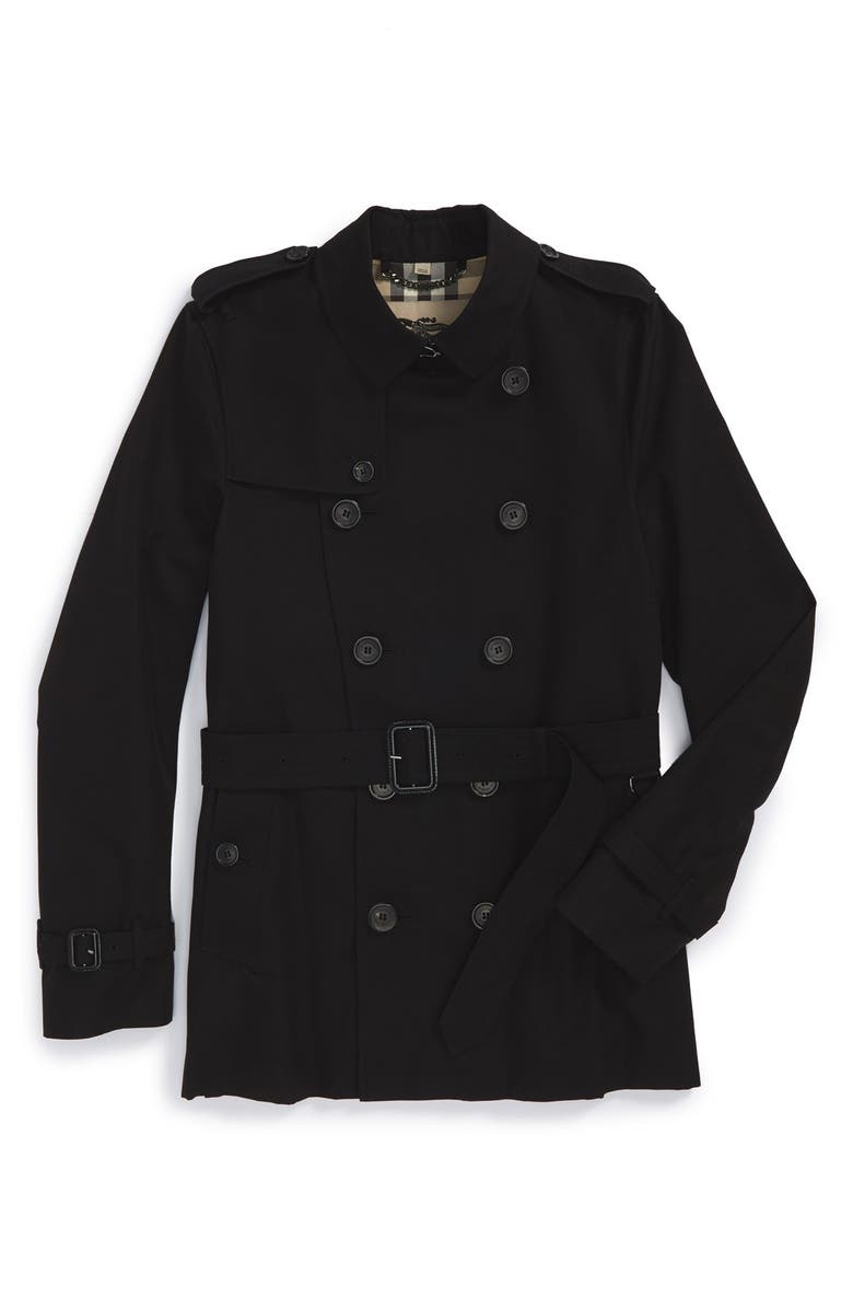 Burberry Sandringham Short Double Breasted Trench Coat, Alternate, color, 
