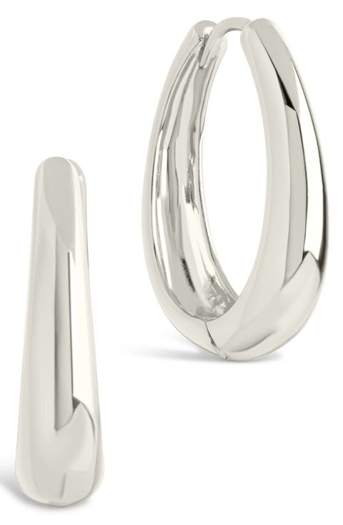 Nikki Teardrop Hoop Earrings