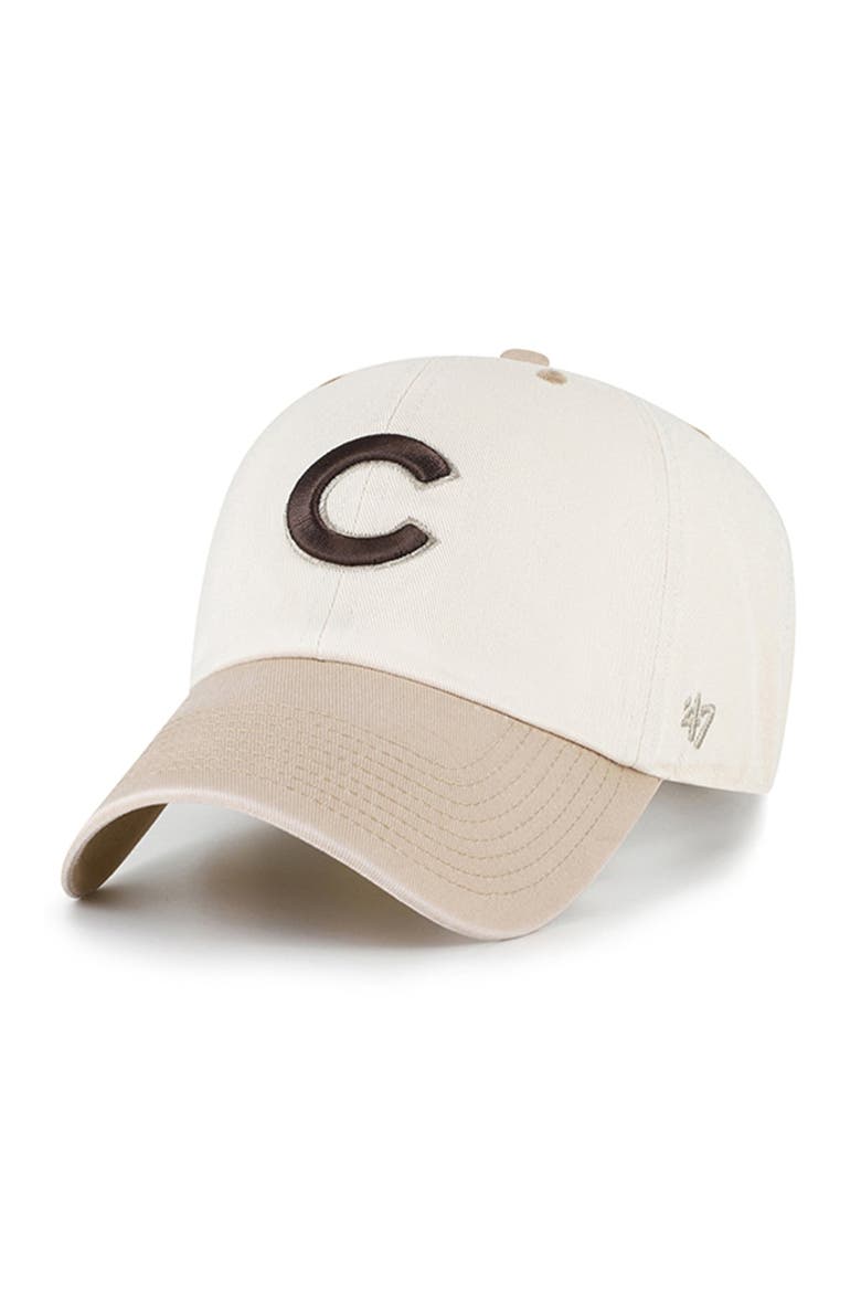 Men's '47  Natural/Tan Chicago Cubs Neutral Terrain Clean Up Adjustable Hat, Main, color, Natural