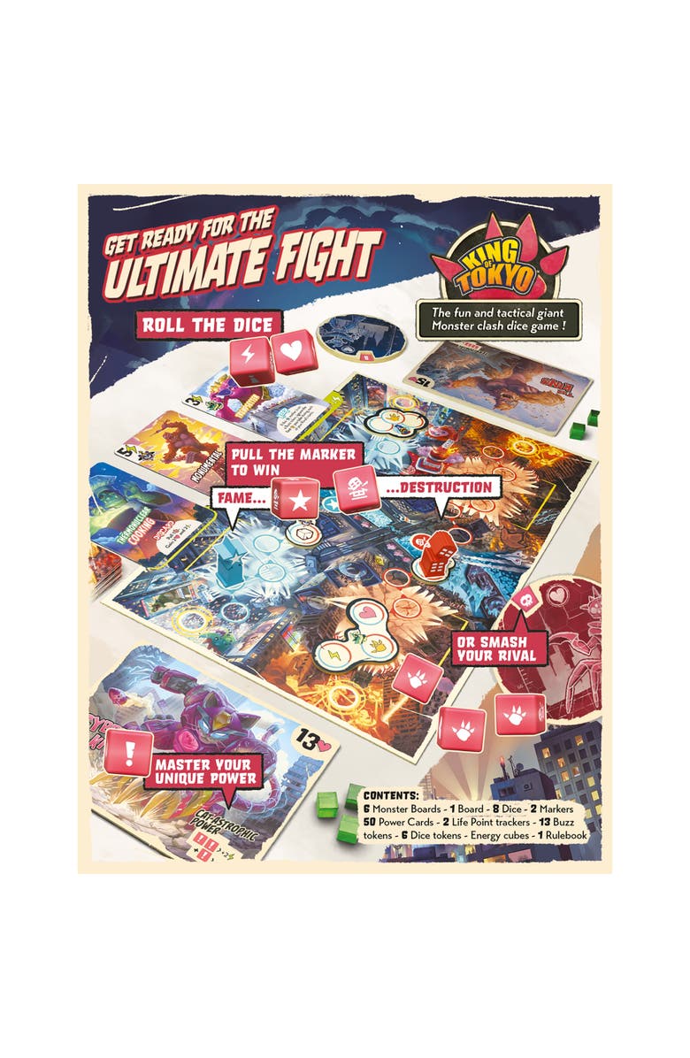 IELLO King Of Tokyo Duel Twoplayer Board Game,Ages 8+, Alternate, color, Multicolored