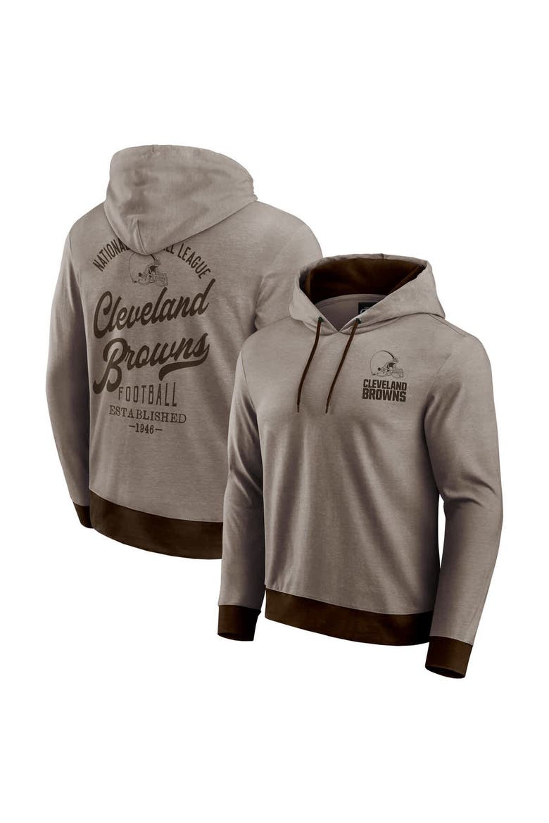 Men's Darius Rucker Collection by Fanatics Brown Cleveland Browns Tonal Knit Pullover Hoodie, Main, color, Brown
