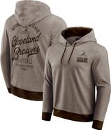 Darius Rucker Collection by Fanatics Men's Darius Rucker Collection by Fanatics Brown Cleveland Browns Tonal Knit Pullover Hoodie