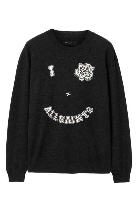 Grinner Merino Wool Blend Crewneck Sweater